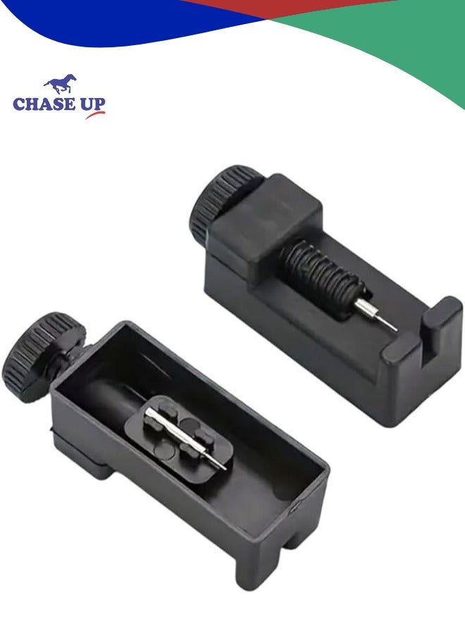Chase Up Mini Watch Repair Tool Kit – Strap Adjuster & Link Remover – Watch Chain Maintenance & Steel Band Adjustment Tool for Bracelet Sizing & Watch Repair (Black) - Image 1