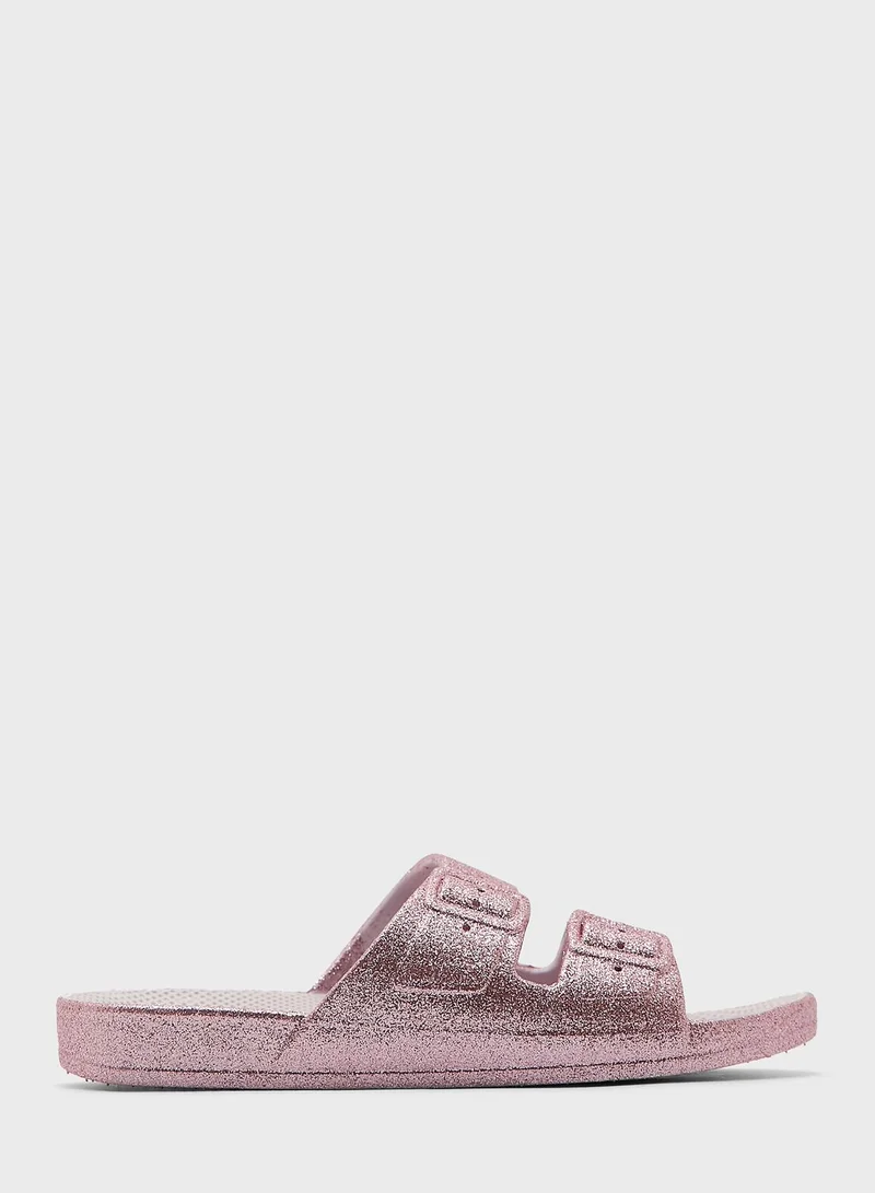 freedom moses Two Strap Buckle Slides