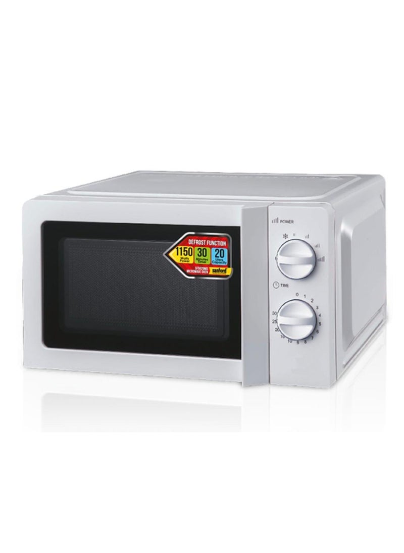 Generic Microwave Oven with 20L Capacity 1150W  30 Minute Timer & 6 Power Levels for Efficient Cooking – Perfect for Home, Office & Quick Meals  - Image 3