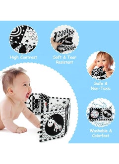 Oasisgalore Oasisgalore Baby Cloth Book Soft Baby Book for Infants Early Education Tummy Time  - Image 3