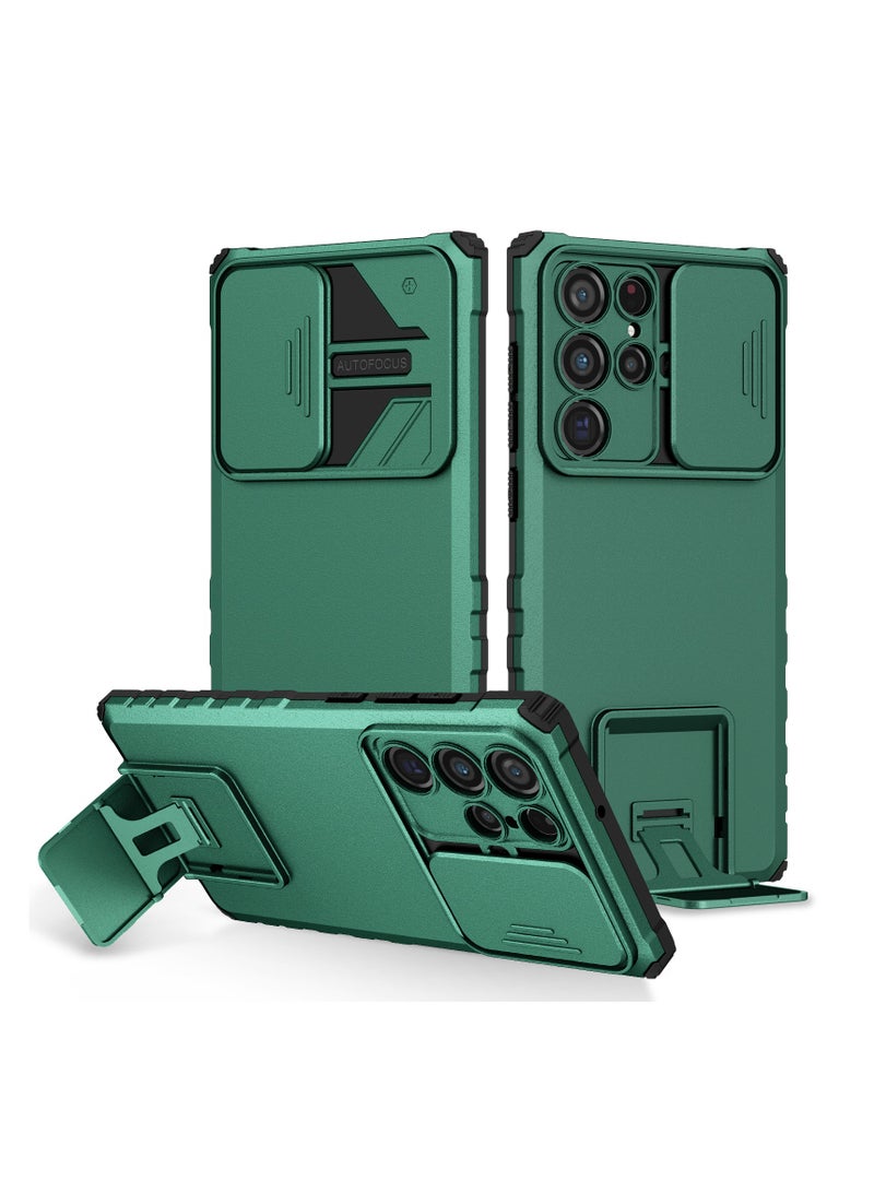 Samsung Galaxy S22 Ultra Mobile Phone Case Cover, Innovative Telescopic Bracket, Sliding Protection Camera Window, Bumper Shockproof Phone Back Cover - Image 1