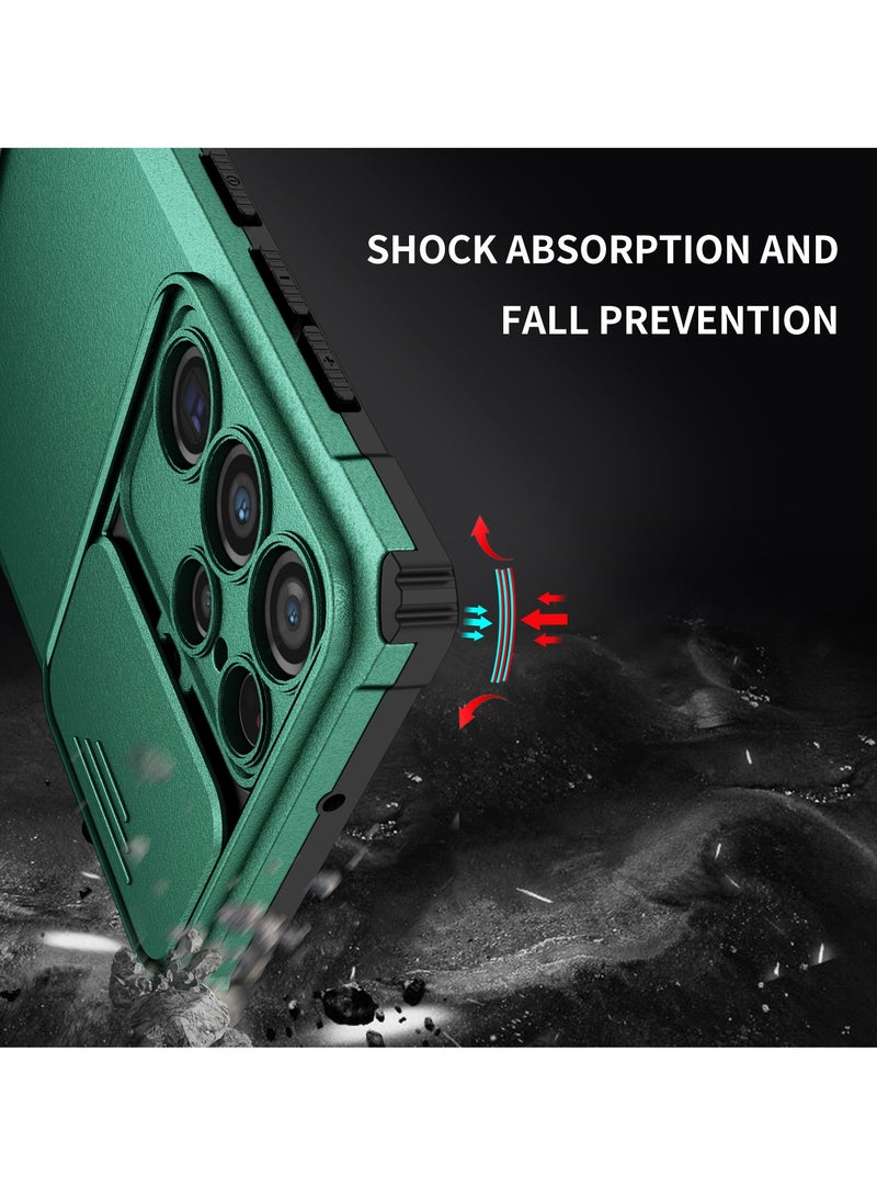 Samsung Galaxy S22 Ultra Mobile Phone Case Cover, Innovative Telescopic Bracket, Sliding Protection Camera Window, Bumper Shockproof Phone Back Cover - Image 3