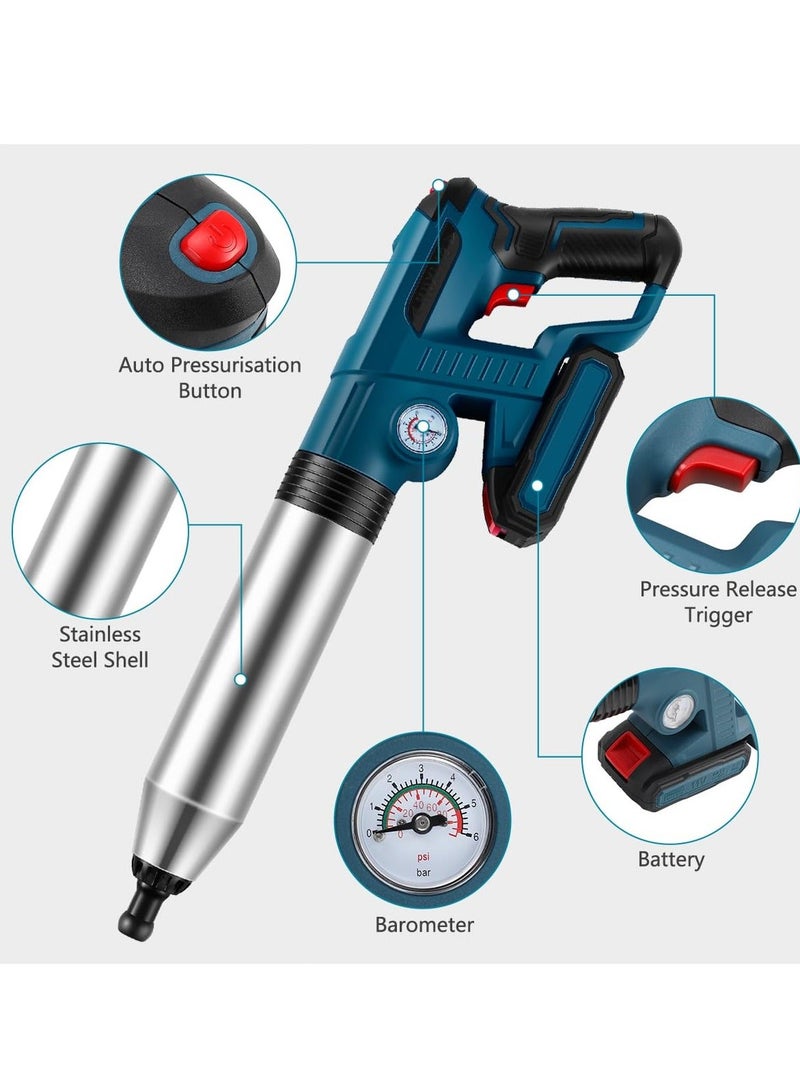 Electric Plunger Toilet, High-Pressure Electric Air Drain Blaster Gun with Visual Barometer, Air Power Plunger for Bathroom, Kitchen Bathtub Toilet Floor Drain Clogged Pipe Unclogger  - Image 4