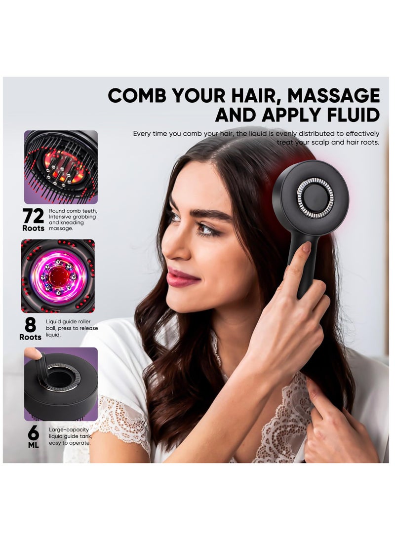 BTFMEI Hair Massager, Portable Smart Scalp Hairbrush, Multifunctional Electric Scalp Massage Comb, Hair Oil Applicator Scalp Massager,Head Massage for Hair Growth  - Image 5