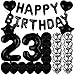 ZSNWGZ Sweet 23th Birthday Decorations Party SuppliesBlack Number 23 Balloons23th Foil Mylar Balloons Latex Balloon DecorationGreat 23th Birthday for GirlsWomenMenPhoto Props - Image 3