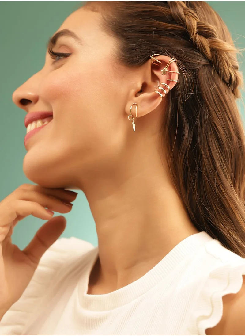 برياسي Classic Ear Cuff Earrings