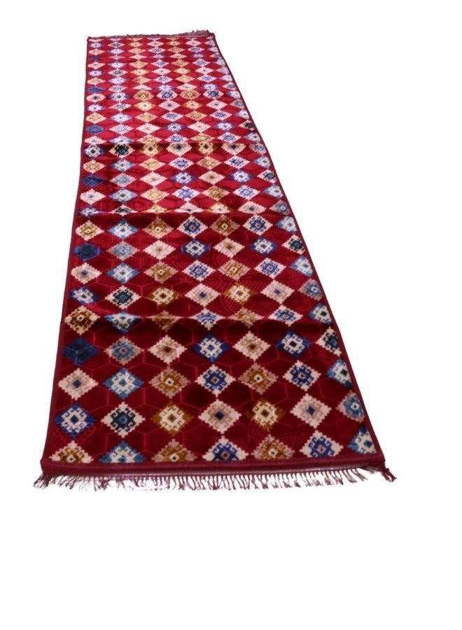 SMART HOME Indoor home carpet, anti-slip, velvet, soft to the touch and characterized by a luxurious modern design and bright colours, ceramic carpets for the living room, hallway, corridors and various places  - Image 1