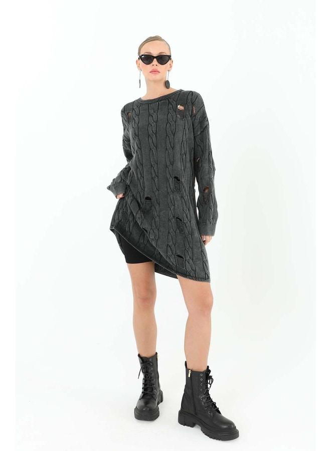 Soul Knitted Tunic - 32036TUN - ANTHRACITE. - Image 3
