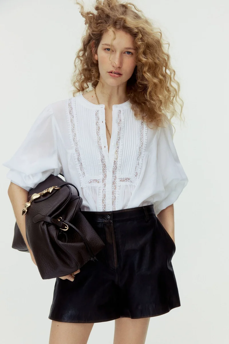 H&M Pintucked blouse