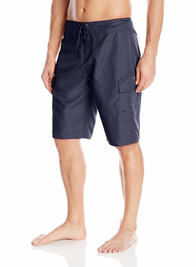 QUIKSILVER Men's Standard Manic 22 Inch Length Cargo Pocket Boardshort Swim Trunk, Navy Blazer, 34 - Image 1
