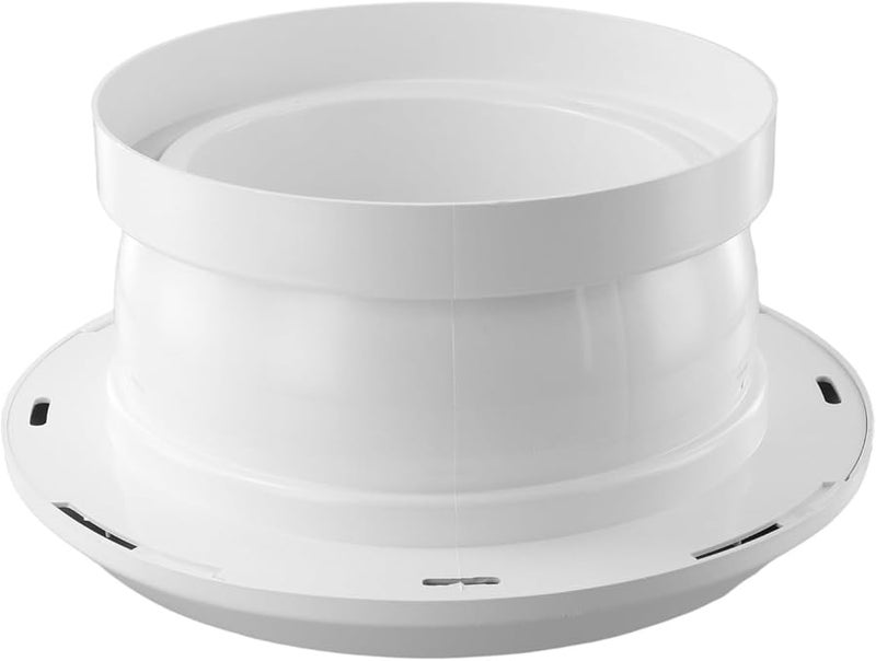 ABS Circular Spherical Air Vent Grille Cover Adjustable Air Volume Outlet Valve White 200Q - Image 5