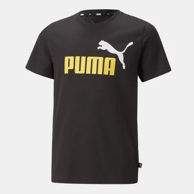 PUMA Kids' Essentials+ Two Tone Logo T-Shirt
