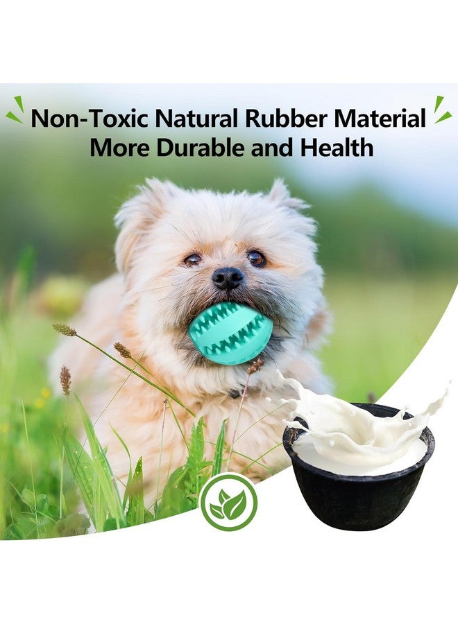 Pet Toy Ball，Nontoxic Bite Resistant Teething Toys Balls For Small/Medium Dog And Puppy Cat, Dog Pet Food Treat Feeder Chew Tooth Cleaning Ball Exercise Game Iq Training Ball - Color May Vary - Image 2