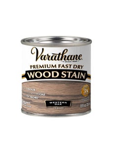 RUST-OLEUM Rust-Oleum Varathane 370870 Premium Fast Dry Wood Stain (Half Pint/236ml) - Western Oak 