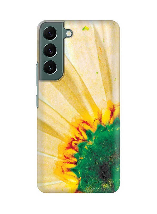 Stylizedd Case for Samsung Galaxy S22 5G Slim Snap Classic Series Shield Matte Finish Print - Bloomin Sunflower - Image 1