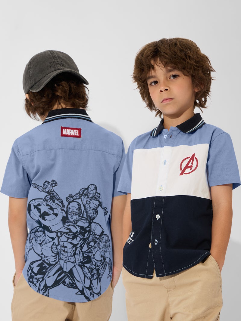 The Souled Store Marvel: Avengers Assemble Boys Shirt | Graphic Print Casual Everyday Wear (2-8 Yrs) - Image 1