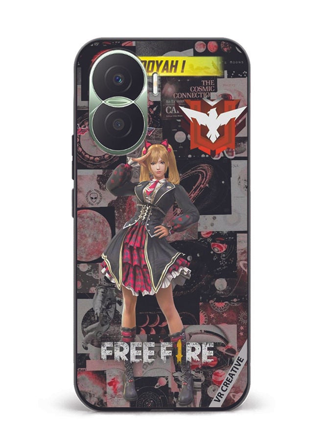 VR CREATIVE Protective Case Cover For Honor Play7T Pro Free fire Design Multicolour - Image 1
