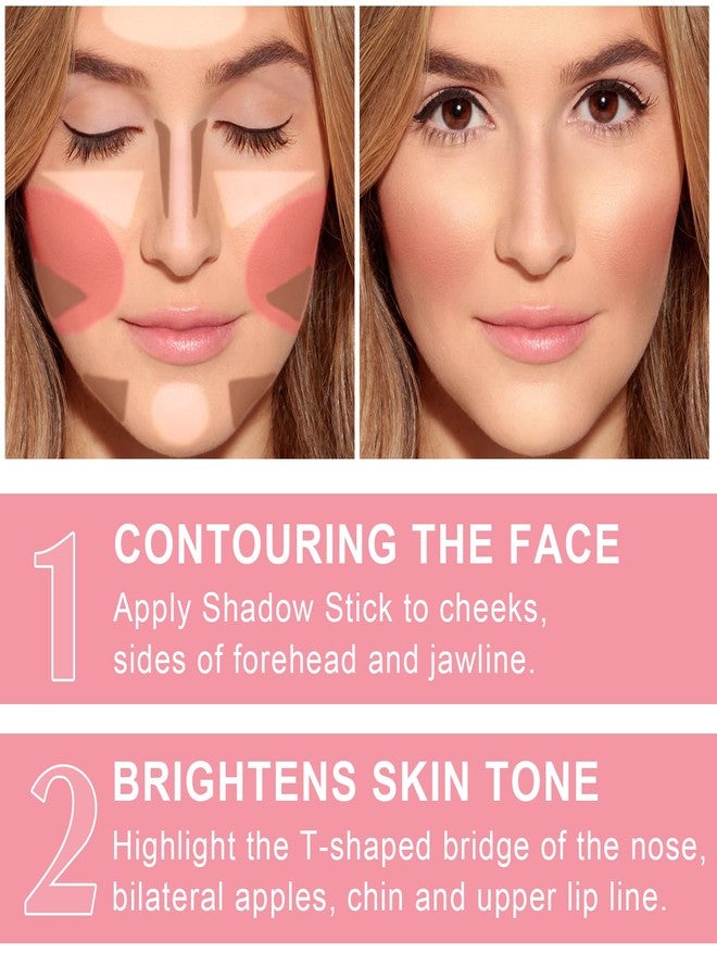 ليمونساك مجموعة مكياج كونتور كريمي بستة ألوان، تتضمن ظلالاً مع هايلايتر وبلاشر وبرونزر، لتحديد الخدين، يدوم طويلاً، مقاوم للماء، بلمسة نهائية مطفية وندية (المجموعة ج) - Image 5