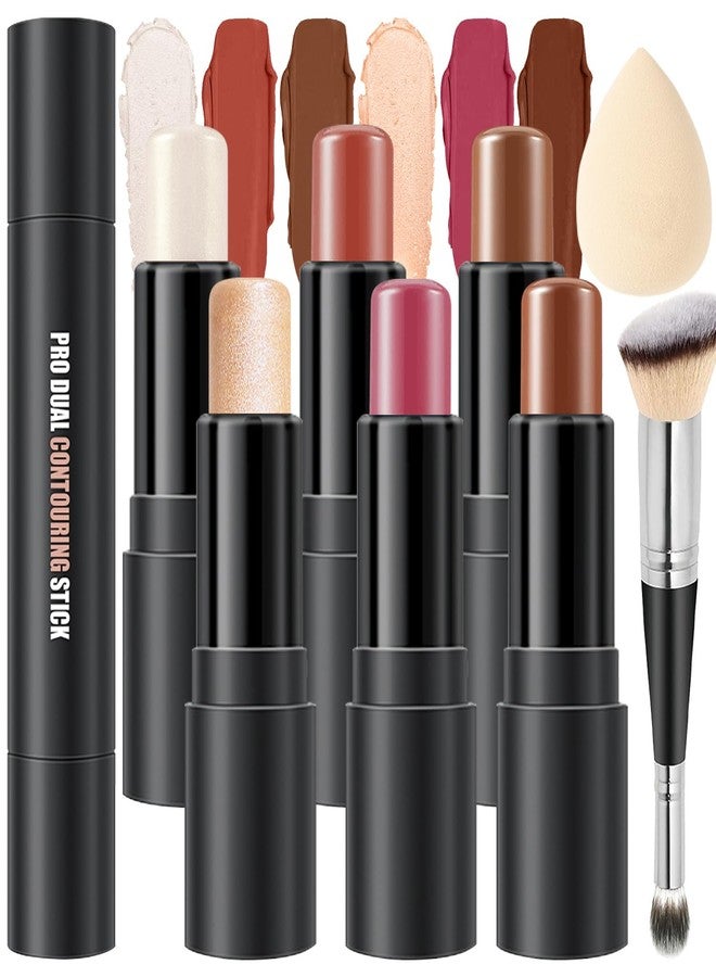 ليمونساك مجموعة مكياج كونتور كريمي بستة ألوان، تتضمن ظلالاً مع هايلايتر وبلاشر وبرونزر، لتحديد الخدين، يدوم طويلاً، مقاوم للماء، بلمسة نهائية مطفية وندية (المجموعة ج) - Image 1