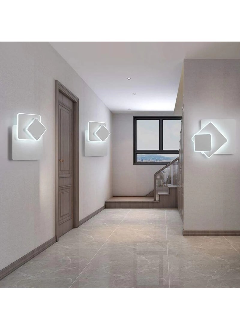 Wall Sconce White Lamps Creative 3 in Lighting 350° Rotatable Decorative Lamp Fixture