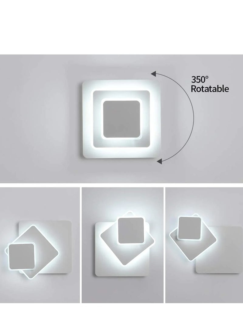 Wall Sconce White Lamps Creative 3 in Lighting 350° Rotatable Decorative Lamp Fixture