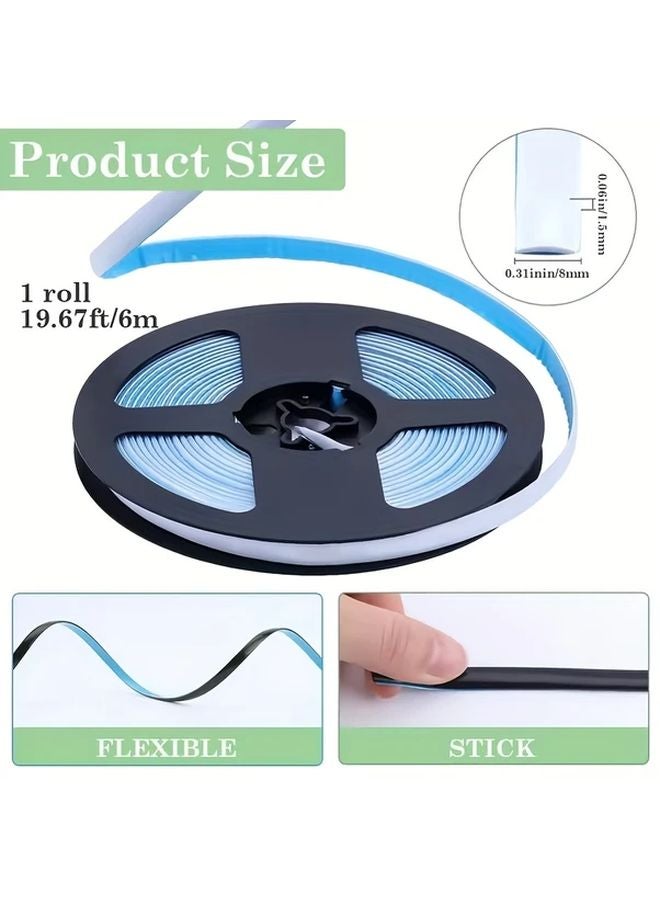 White Self Adhesive Seam Tape Waterproof Kitchen Bathroom Sink Edge Sealing Gap Cover - Image 5