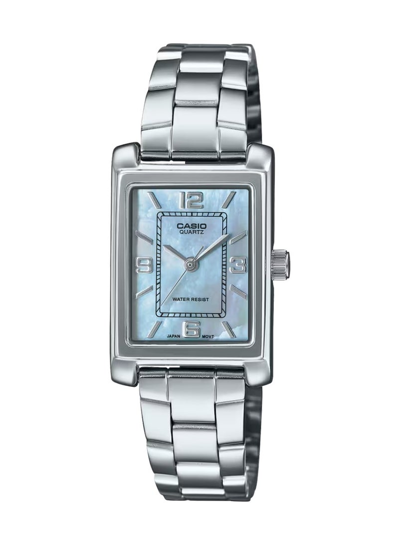 Casio Standard Analog Stainless Steel Mother Of Pearl Dial Quartz LTP-1234DS -2A Women's Watch - Image 1