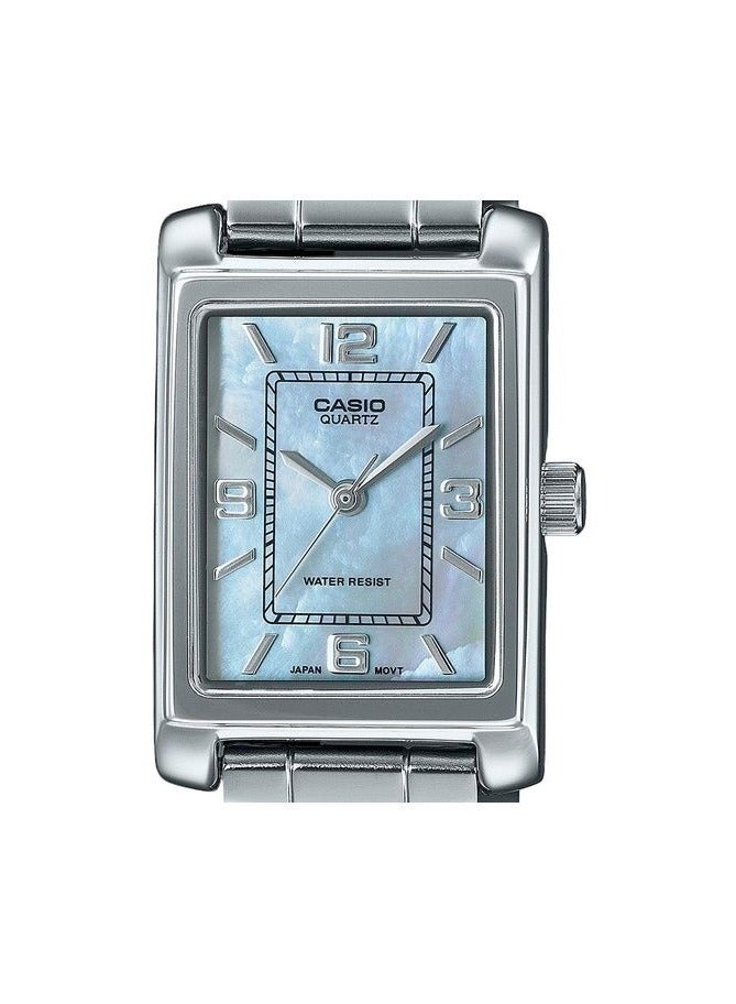 Casio Standard Analog Stainless Steel Mother Of Pearl Dial Quartz LTP-1234DS -2A Women's Watch - Image 2