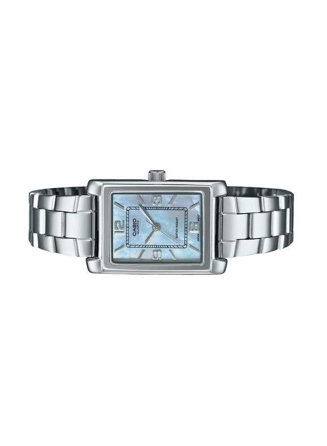 Casio Standard Analog Stainless Steel Mother Of Pearl Dial Quartz LTP-1234DS -2A Women's Watch - Image 3