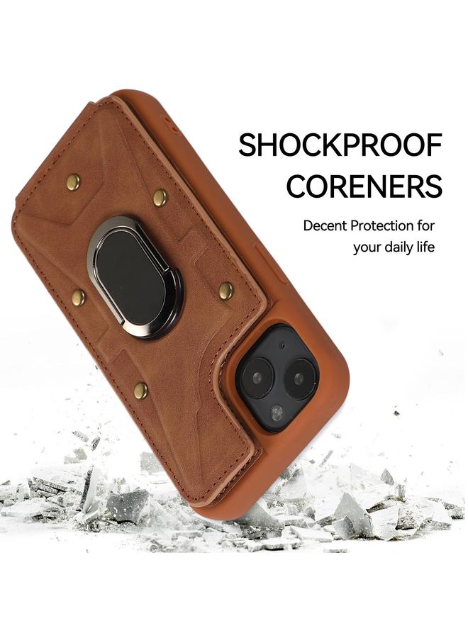 اس-توب جراب لهاتف iPhone 14 Plus مزود بحلقة مدرعة ومحفظة وغطاء خلفي للهاتف - Image 3