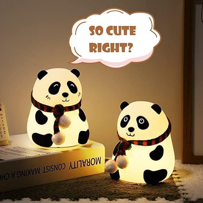 HashWOW® Panda Lamp, Panda Gifts, Touch Silicone Lamp, Birthday Gift for Girls and Boys, Panda Light Lamp, Kids Night Light, Silicone, Rechargeable Close Eye, Multicolor - Image 5