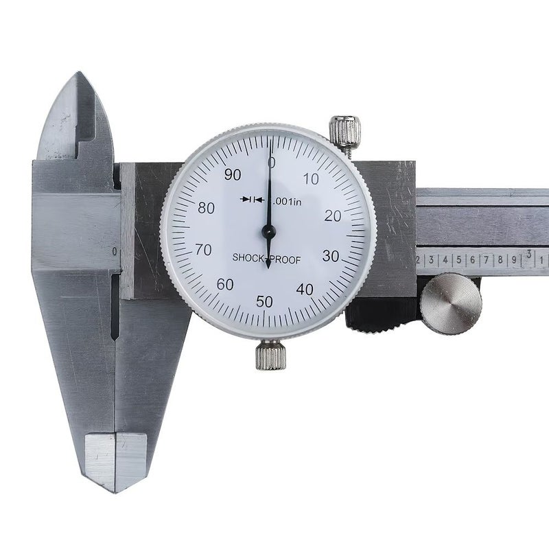 Precision Dial Caliper Heavy Duty Carbon Steel Inch Measurement Portable Internal External - Image 3