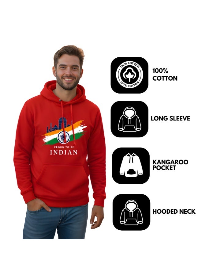 PRINTSHOP4ME India Hoodies For Both Men And Women-Soft Cotton Pullover-Long Sleeve With Drawstring And Kangaroo Pockets-Ideal Unisex Hoodie For Indoor And Outdoor - Image 4
