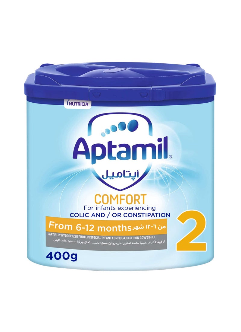 APTAMIL Comfort 2 Formula Milk Powder Unflavoured 400grams Pack of 1