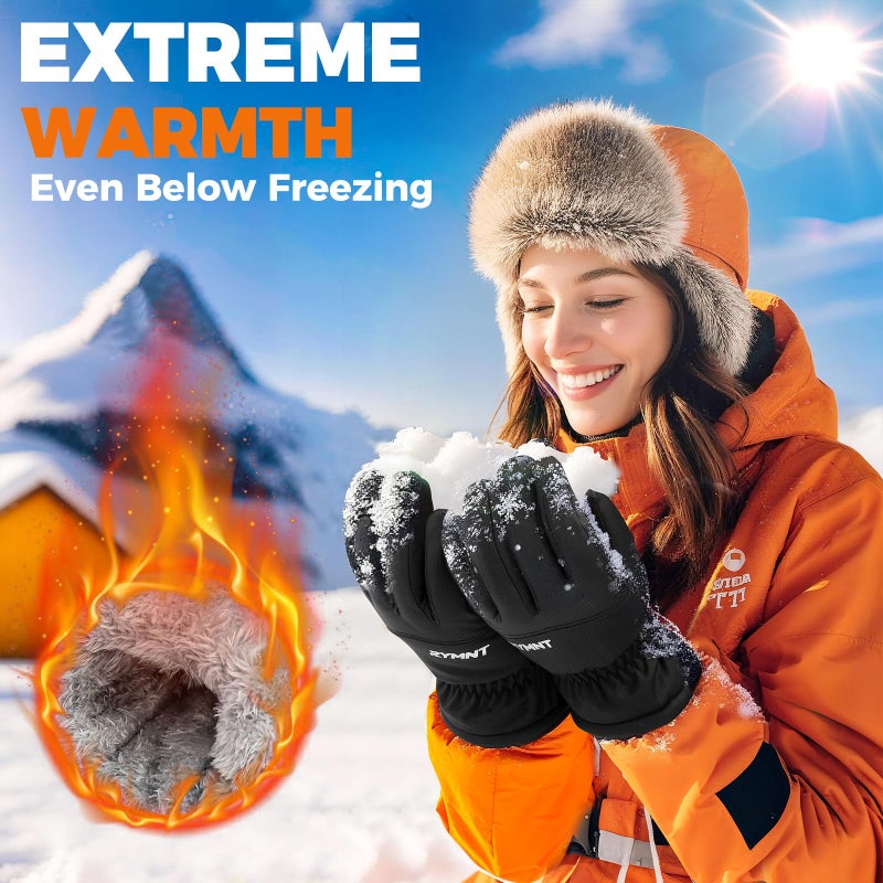 RYMNT Winter Waterproof Gloves Women Men, 3M Thinsulate Windproof Thermal Ski Glove with Touchscreen, Anti-Slip Snow Warm Gloves for Cycling, Driving, Hiking, Biking, Riding, Running, Outdoor Sports - Image 3
