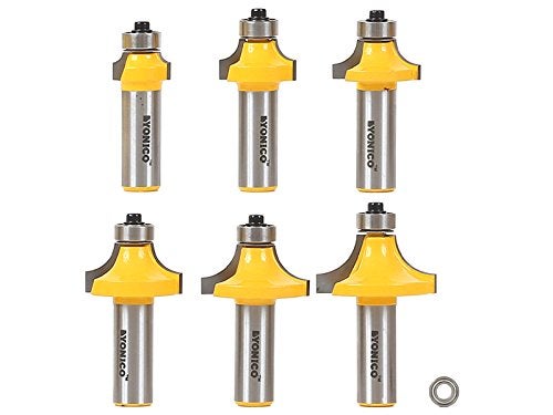 YONICO 13621 6 Bit Round Over Edge Forming Router Bit 1/2-Inch Shank - Image 4
