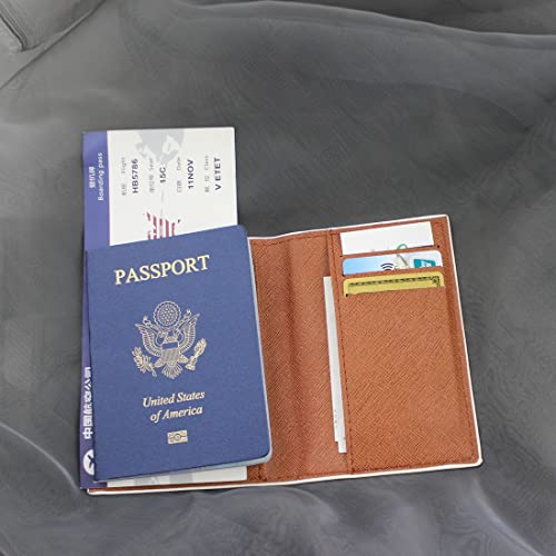 MayeBridge Cute Women Passport Horder PU Leather Crown Passport Cover Travel Unicorn Passport Book Holder For Girls Teens Christmas Gift (Crown) - Image 3