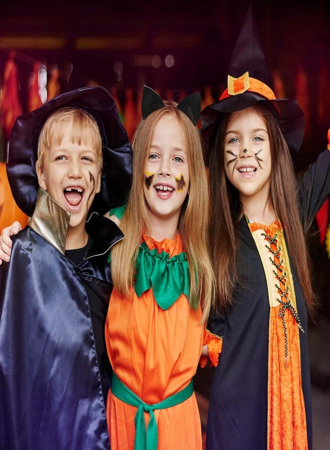 ولهيف طوق رأس WLLHYF مكون من قطعتين بتصميم آذان قطة لامعة، حلقات شعر بتصميم آذان قطة للهالوين، إكسسوارات شعر لطيفة للنساء، طوق شعر للتنكر، أسود - Image 4