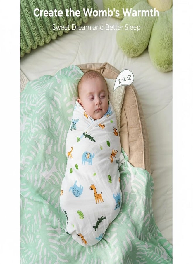 Hooper Muslin Swaddle for New Born Baby Unisex Designs Soft Pure Cotton Sheets Baby Wrap (Surprise Pack of 3, 100 x 100 cm) - Image 3