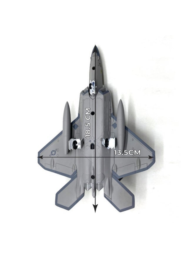 فايتر جيفتس مجسم مصبوب لطائرة F-22 Raptor بمقياس 1:100 - Image 5