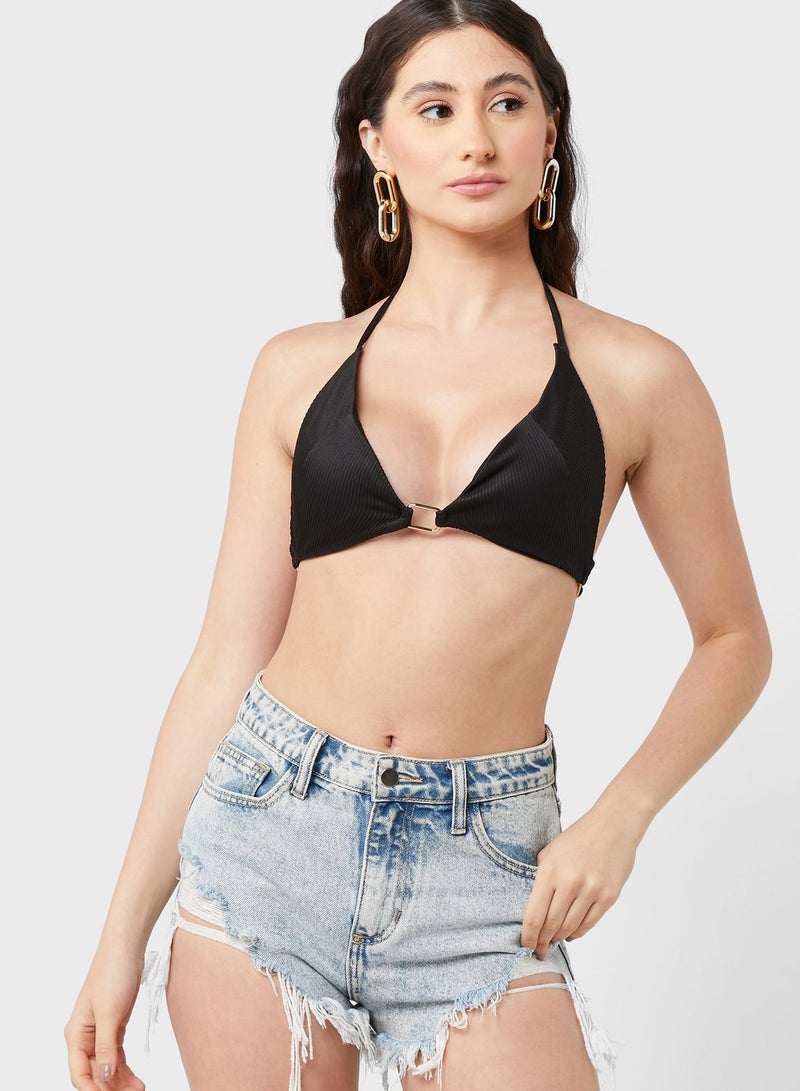 سويم سوسايتي بلوزة بيكيني بياقة رسن - Image 5