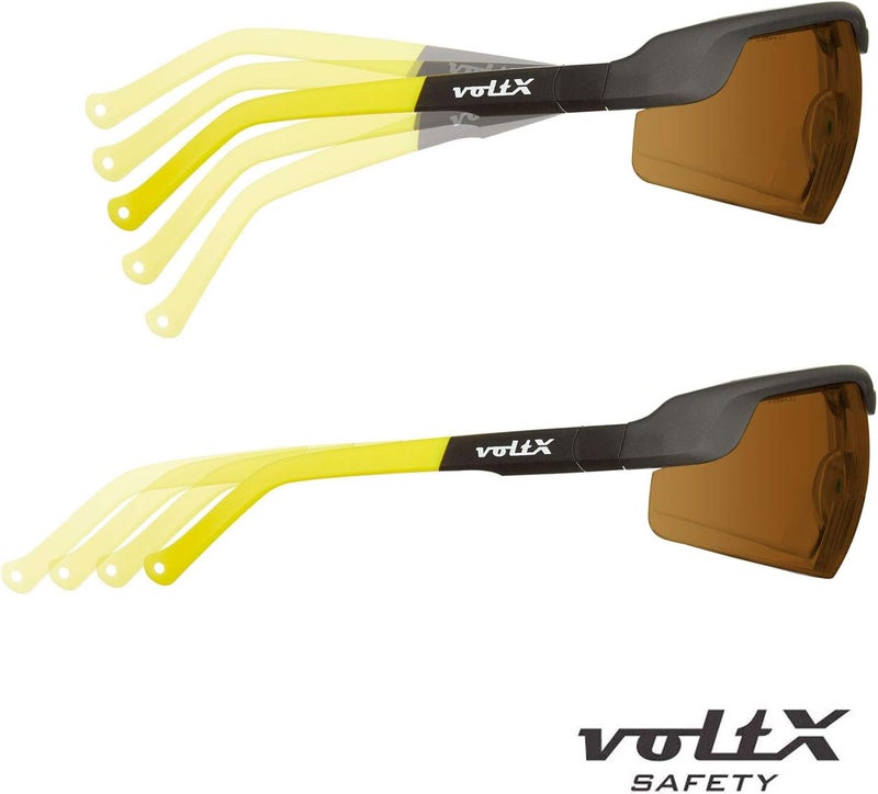 voltX GT ADJUSTABLE Bifocal Reading Safety Glasses BROWN Lens 25 UKCA CE EN166FT Certified Anti fog coated UV400 Lens Scratch resistant Tilt and length adjustable earstems - Image 3