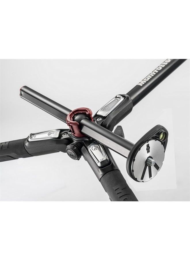 Manfrotto - MT190XPRO4 Aluminum 4-Section Tripod,Black - Image 1