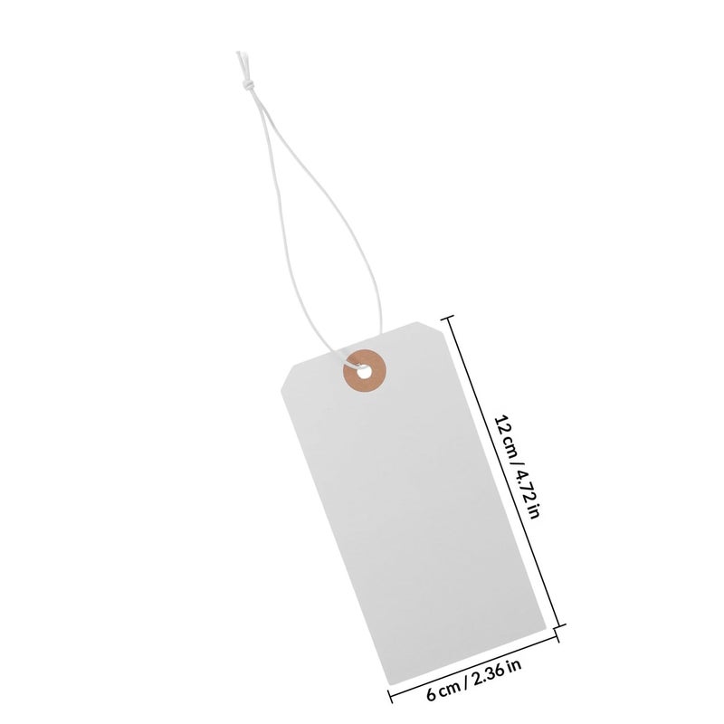 100 Pcs 4x6 Inch White Blank Shipping Tags With Wire Ties For Clothing Bags Inventory - Image 3
