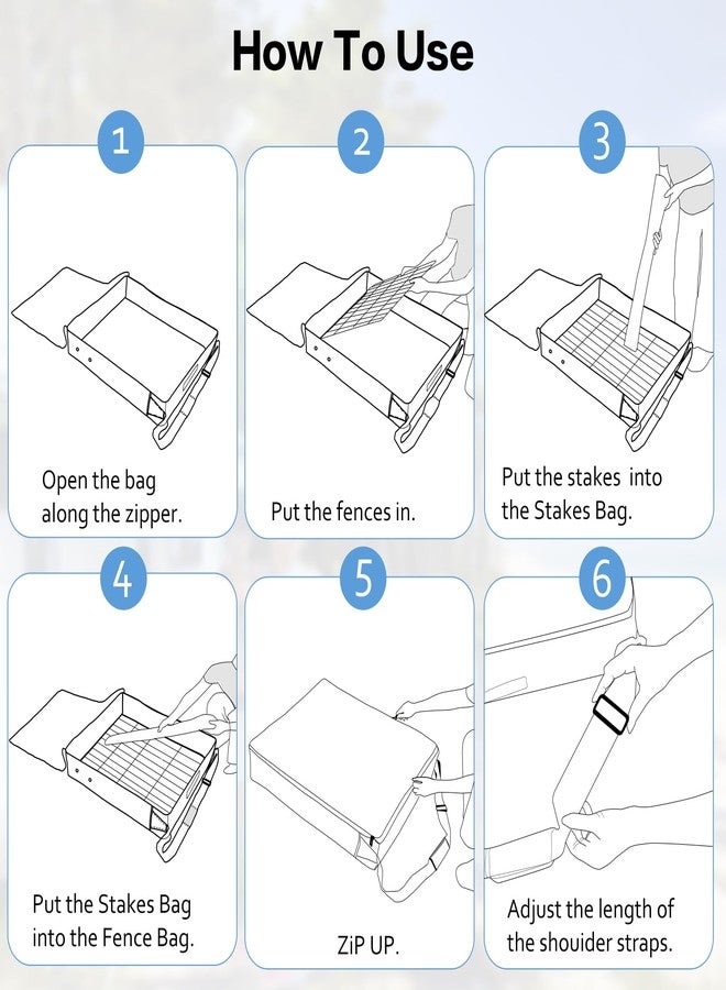 Kasla Dog Playpen Storage Bag,Suitable for Foldable Exercise Pet Playpen,RV Dog Fence Bag for Travel-Fits 32" H 8 Panels and 9 Stakes-28.3" L x 7.9" W x 32.6" H - Image 5