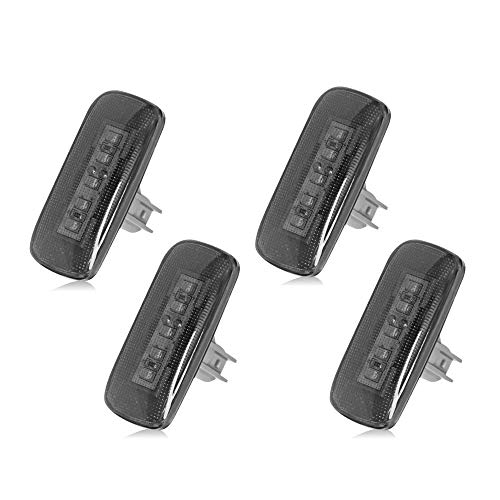 BASIKER 5LED Side Marker LED Lights for 2010-2018 Dodge Ram 2500 HD 3500 4500 5500 Heavy Duty Dually Trucks Rear Wheel Bed Fender (2x Amber 2x Red or) - Image 1