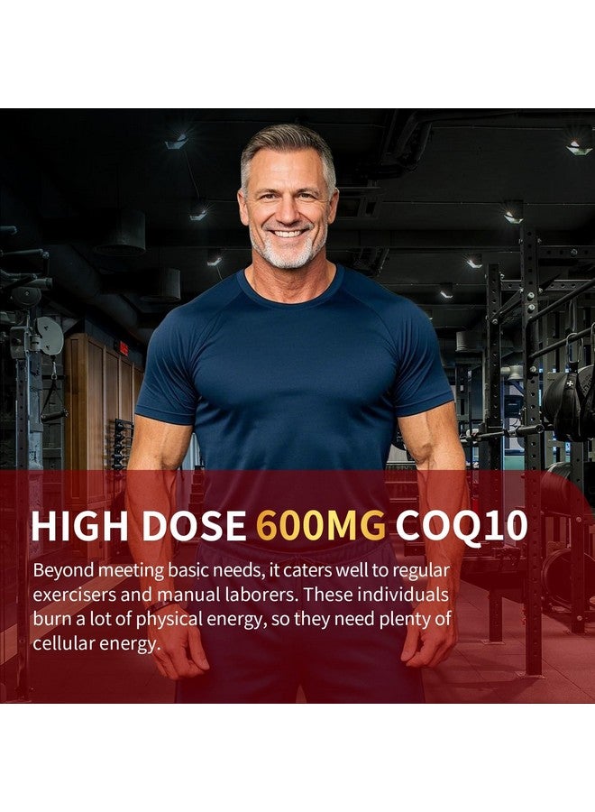 ZEBORA CoQ10-600mg-Softgels - Extra Strength Coenzyme Q10 with PQQ, Omega-3 & BioPerine - High Absorption CoQ10 Supplements Antioxidant (Ubiquinone) for Heart Health & Energy Production, 120 Softgels - Image 4