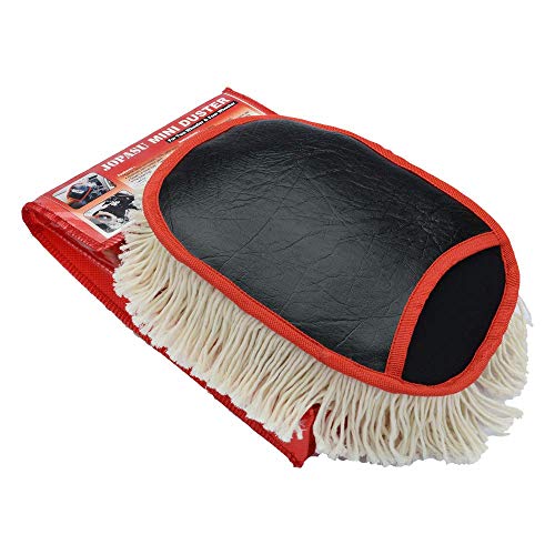 JOPASU Mini Duster (Pack of 2) for Cleaning Dust from Car Interiors & Bikes. Scratch Proof, Water Saver & Eco-Friendly Brush, Black - Image 2
