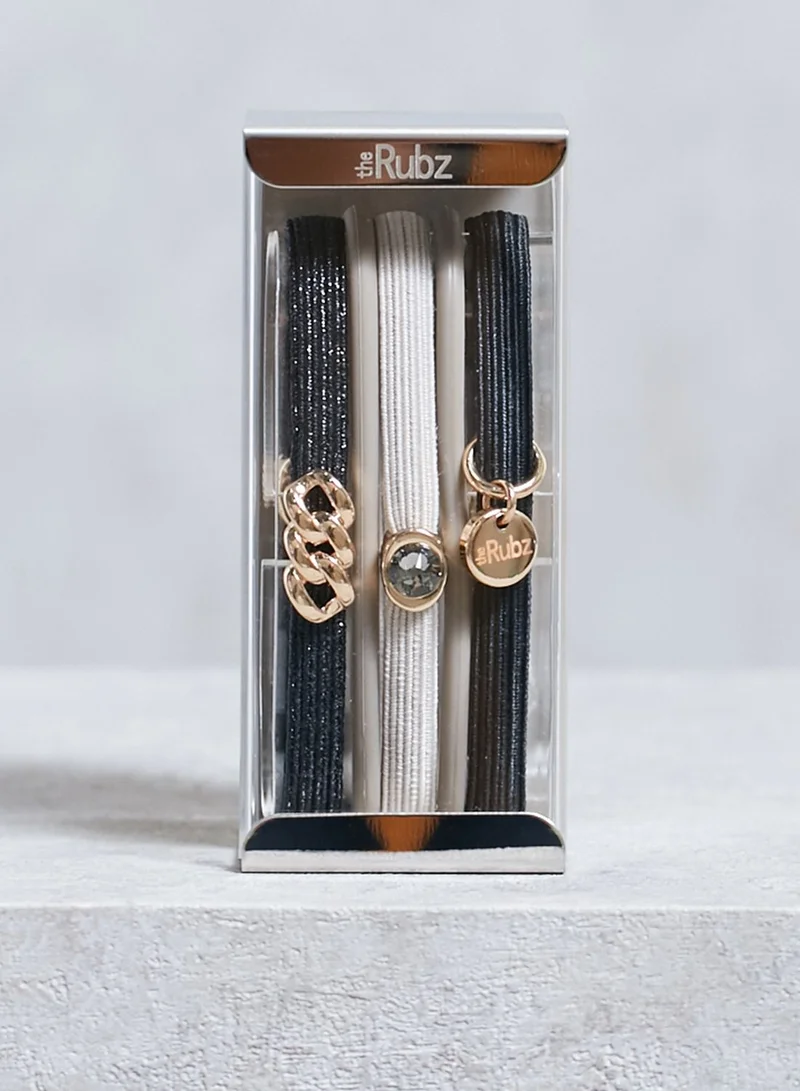 The Rubz 5 Pack Hair Tie Bracelets