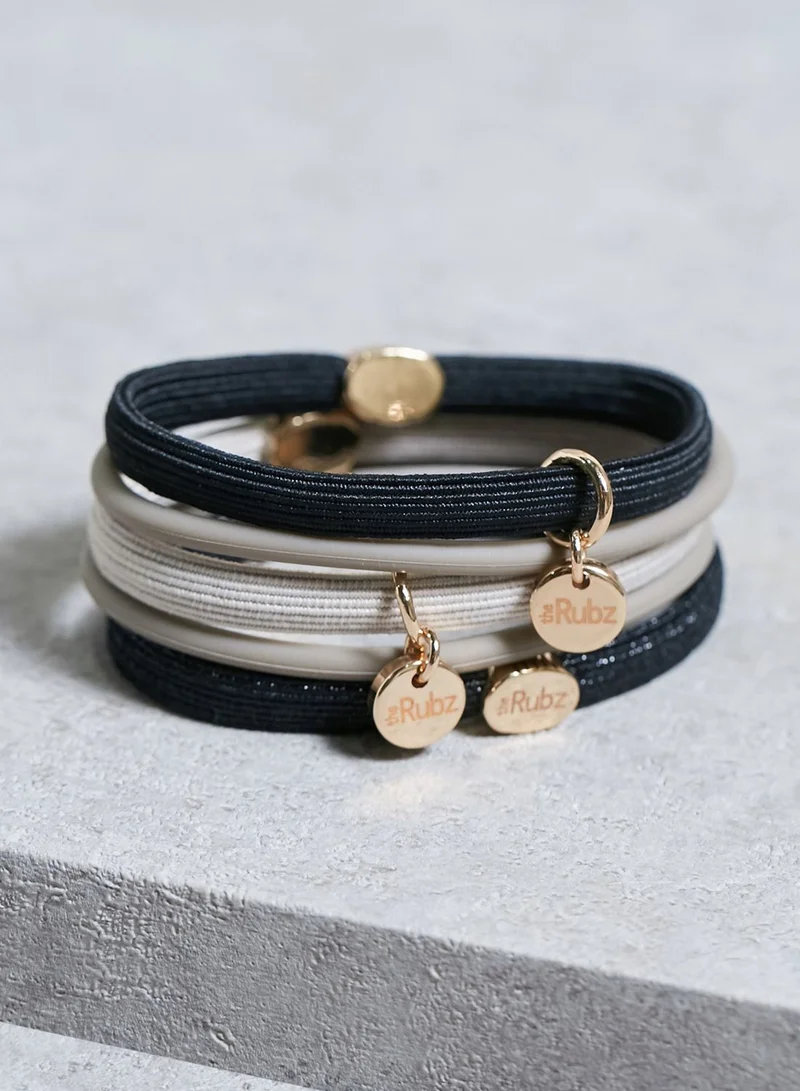 The Rubz 5 Pack Hair Tie Bracelets